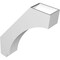 Ekena Millwork 5 1/2-in. W x 24-in. D x 30-in. H Imperial Architectural Grade PVC Knee Brace BRCP055X24X30IMP - alternate 2